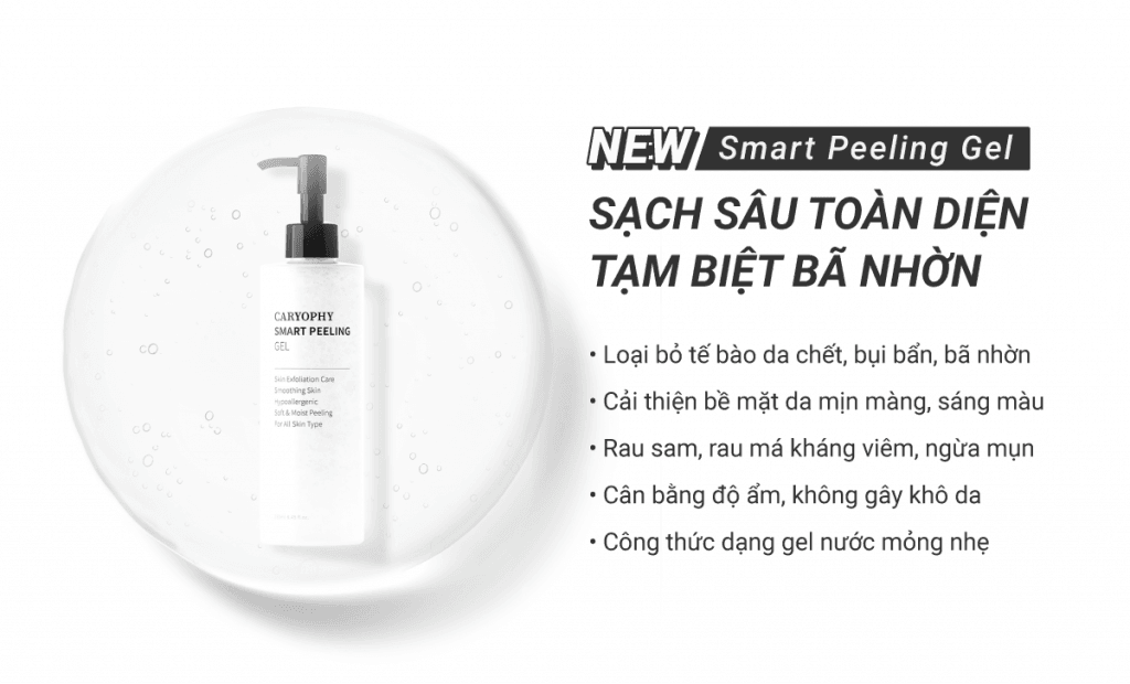 Gel tẩy tế bào chết thông minh ngăn ngừa mụn Caryophy Smart Peeling Gel 6 Gel tẩy tế bào chết thông minh ngăn ngừa mụn Caryophy Smart Peeling Gel